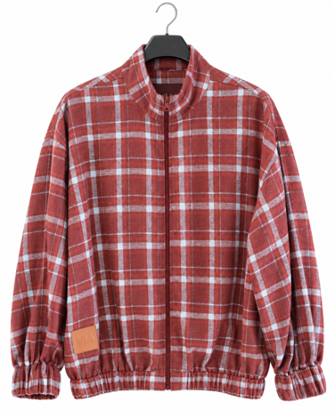 Checkered Zipper Jacket - Image 2