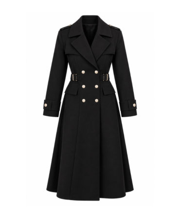 Double Button Trench Coat